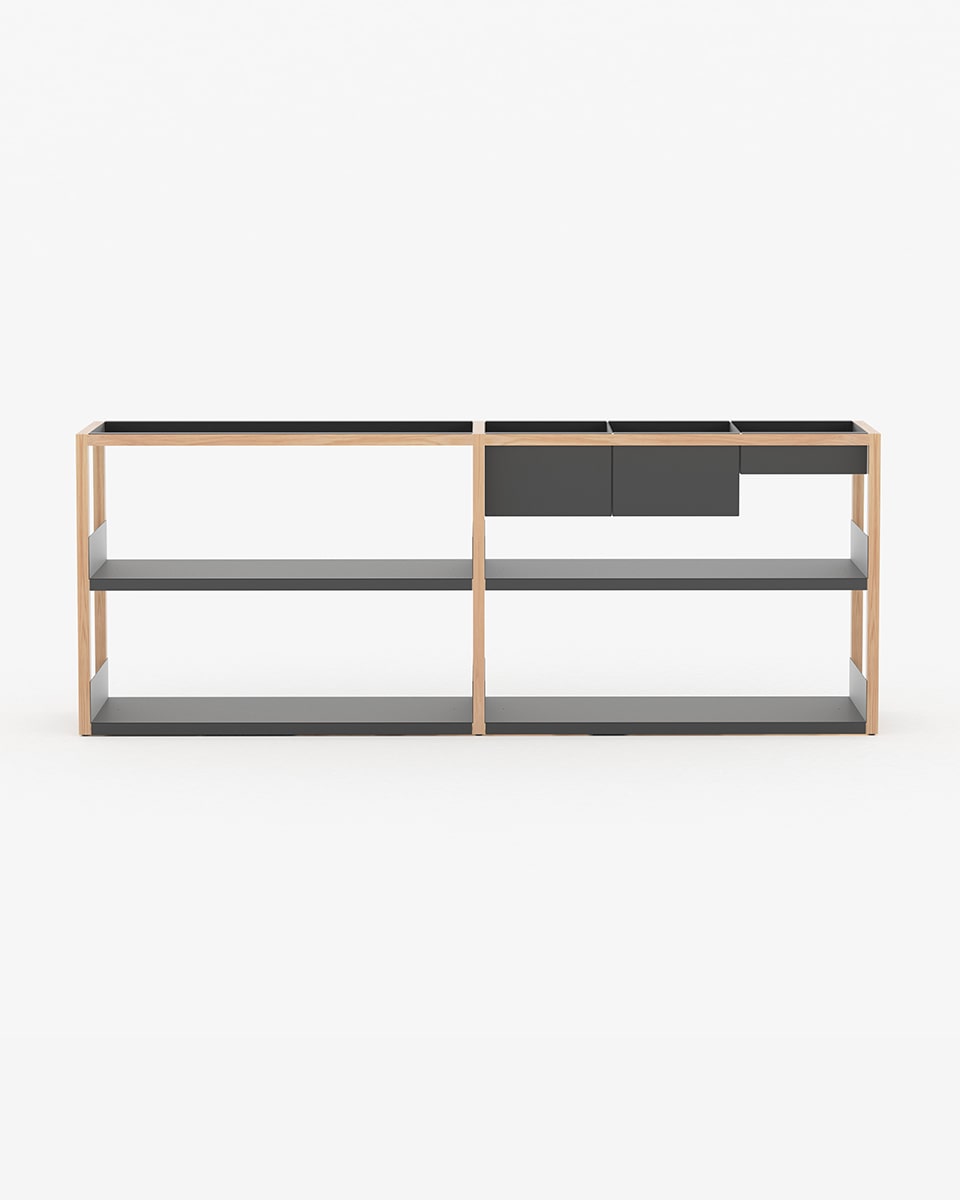 ספריית Lap Shelving low - Idana Furniture