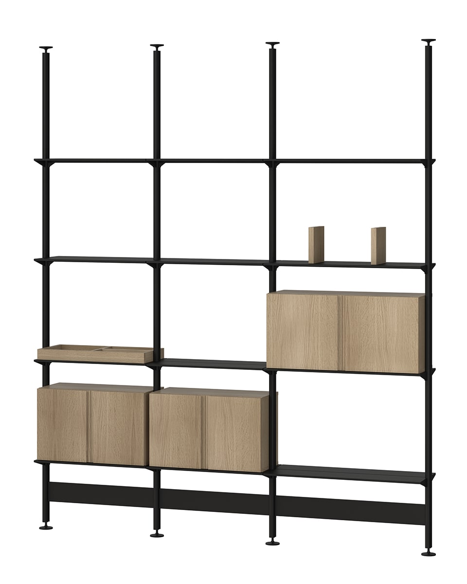 ספריית מדפים רחבה Pira תלוית תקרה - Idana Furniture