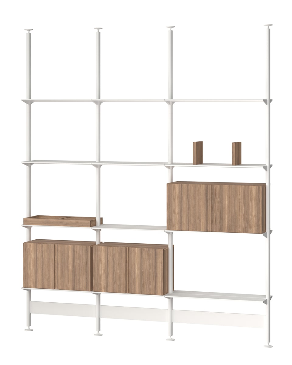 ספריית מדפים רחבה Pira תלוית תקרה - Idana Furniture