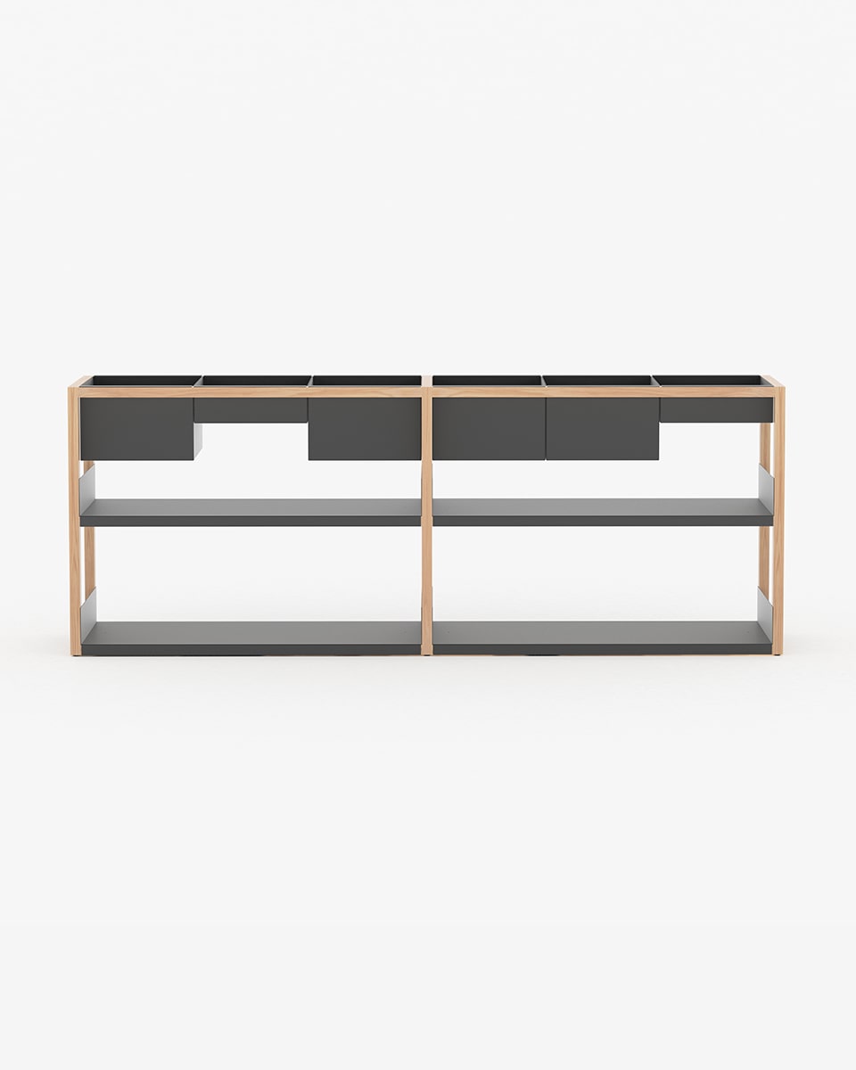 ספריית Lap Shelving low - Idana Furniture