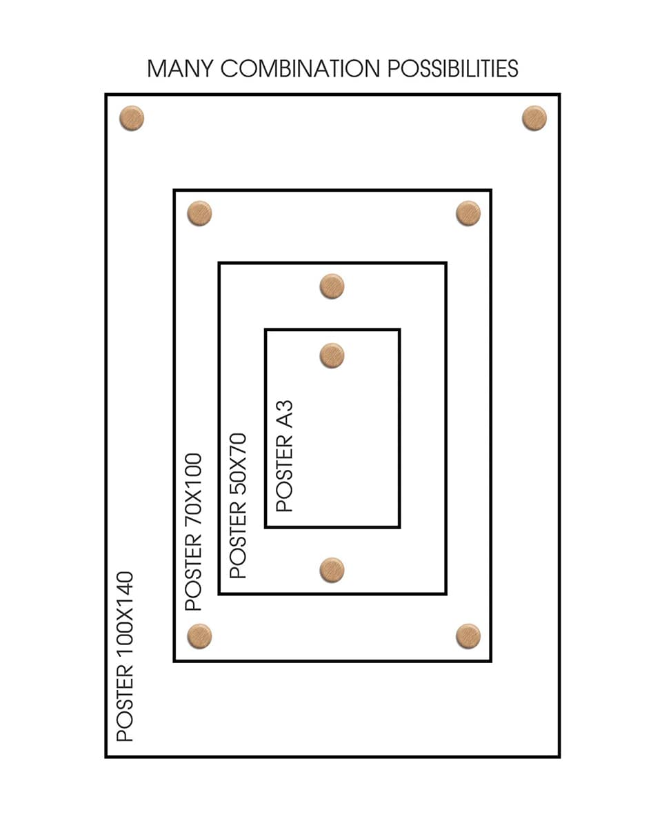 זוג מתלים מגנטיים Dots - Idana Furniture