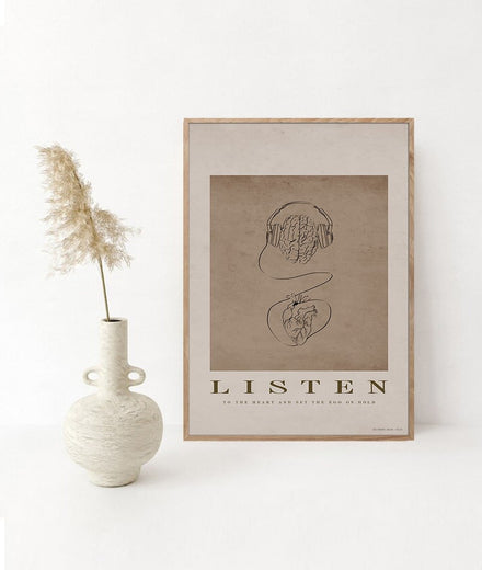 פוסטר Listen - Idana Furniture