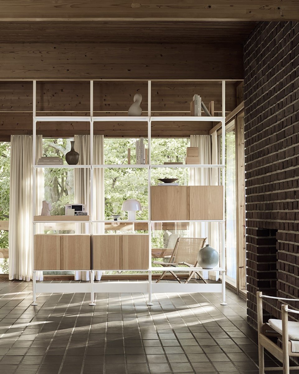 ספריית מדפים רחבה Pira תלוית תקרה - Idana Furniture