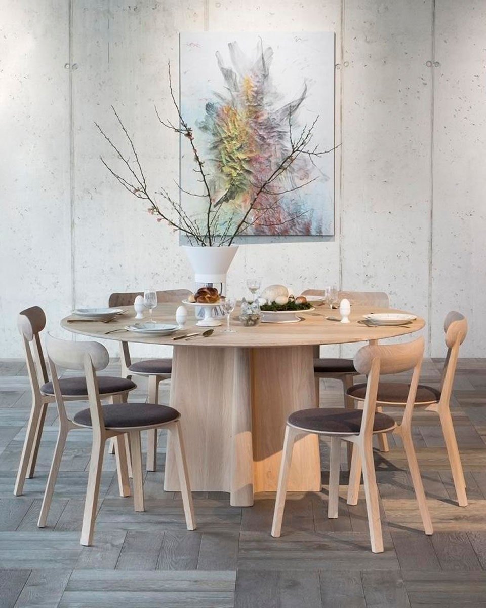 שולחן אוכל עגול Flame - Idana Furniture