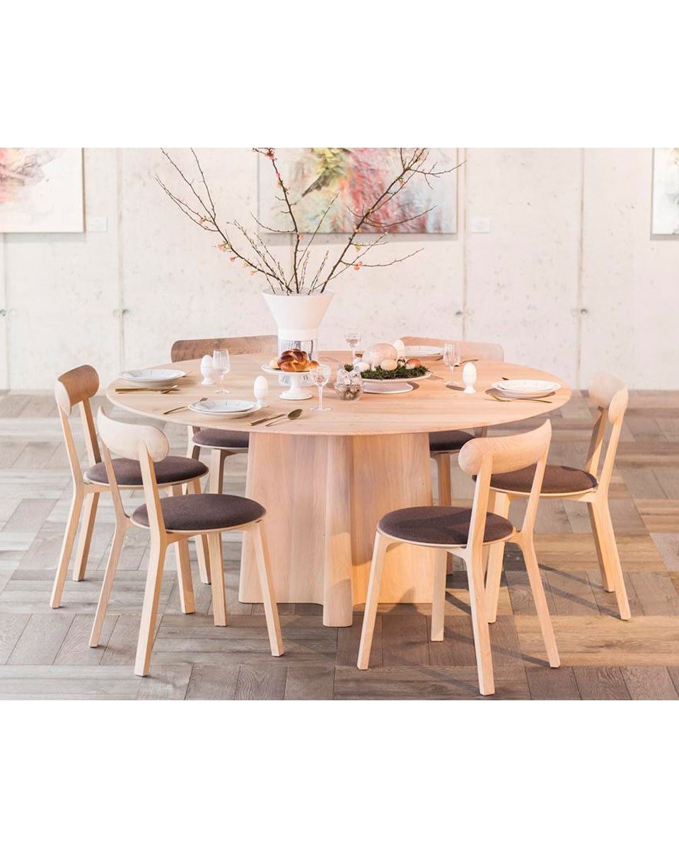 שולחן אוכל עגול Flame - Idana Furniture