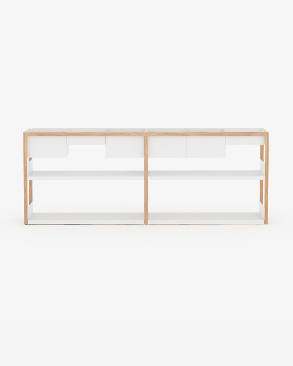 ספריית Lap Shelving low - Idana Furniture