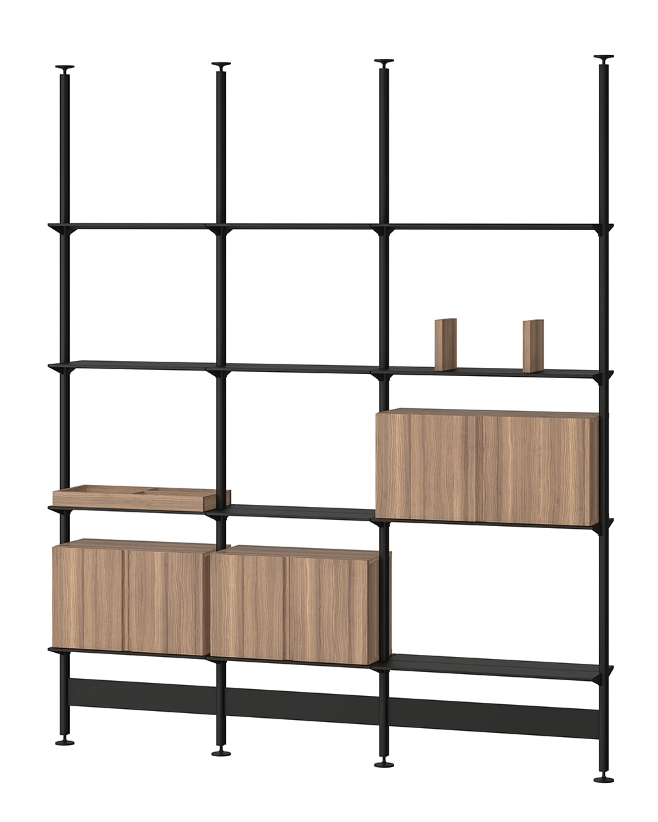 ספריית מדפים רחבה Pira תלוית תקרה - Idana Furniture