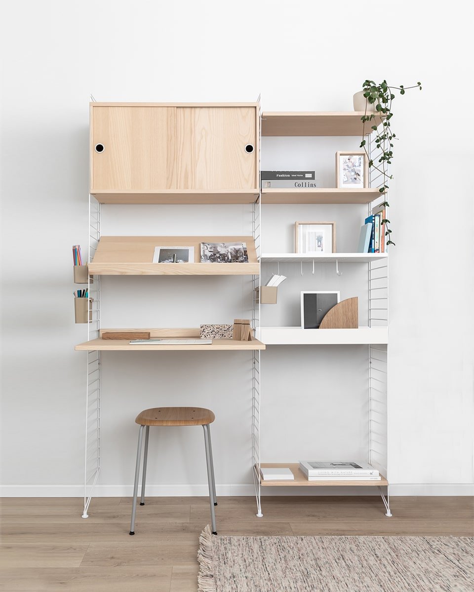עמדת עבודה משולבת אחסון - Idana Furniture