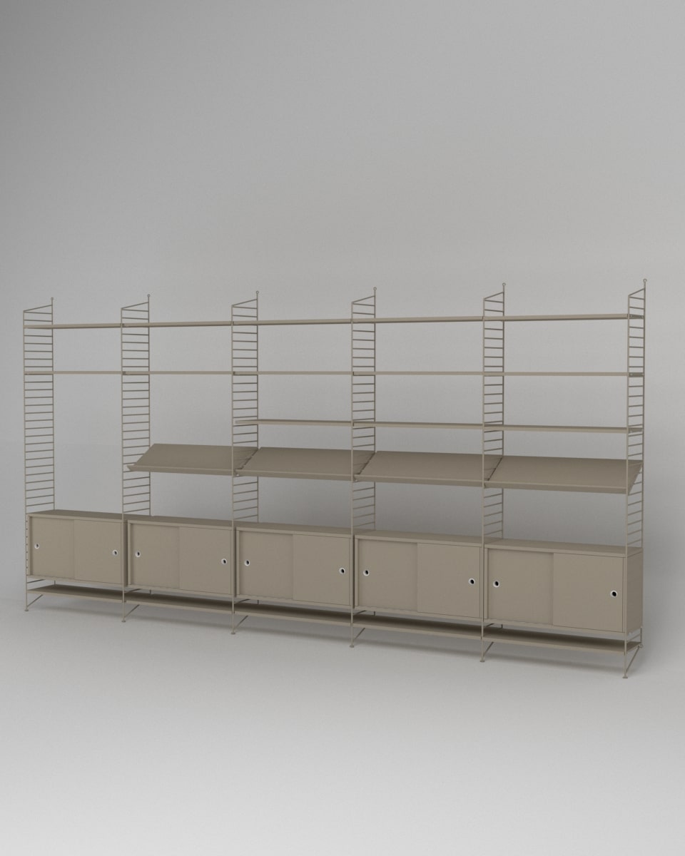 ספרייה מודולרית רחבה - Idana Furniture