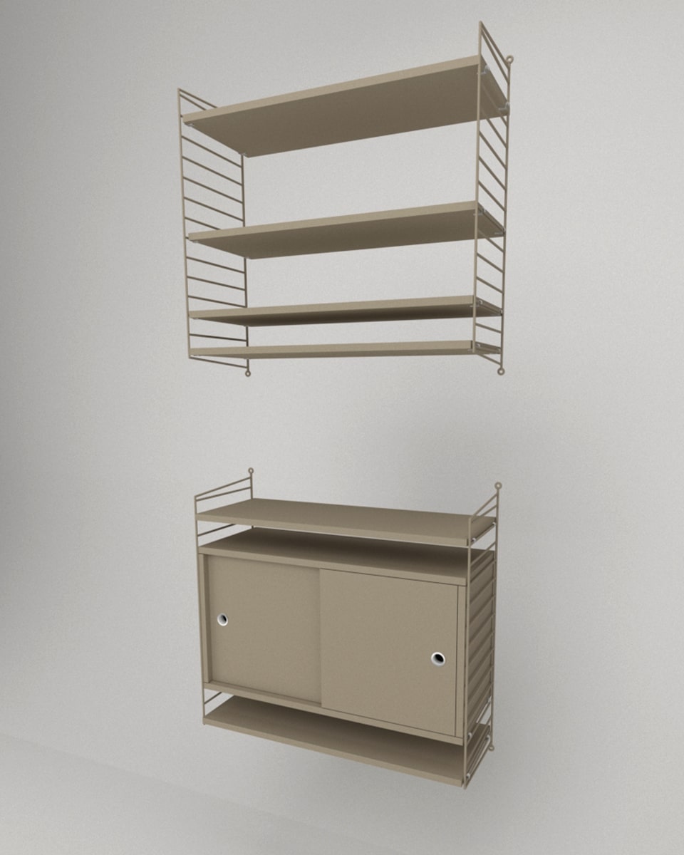 שידת אחסון תלויה ומדפים - Idana Furniture