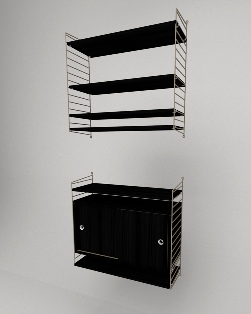 שידת אחסון תלויה ומדפים - Idana Furniture