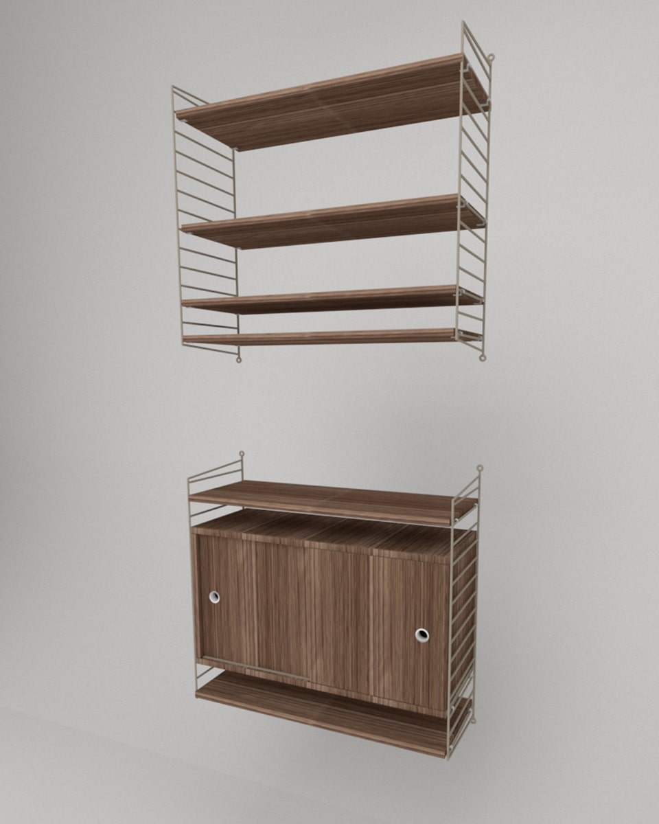 שידת אחסון תלויה ומדפים - Idana Furniture