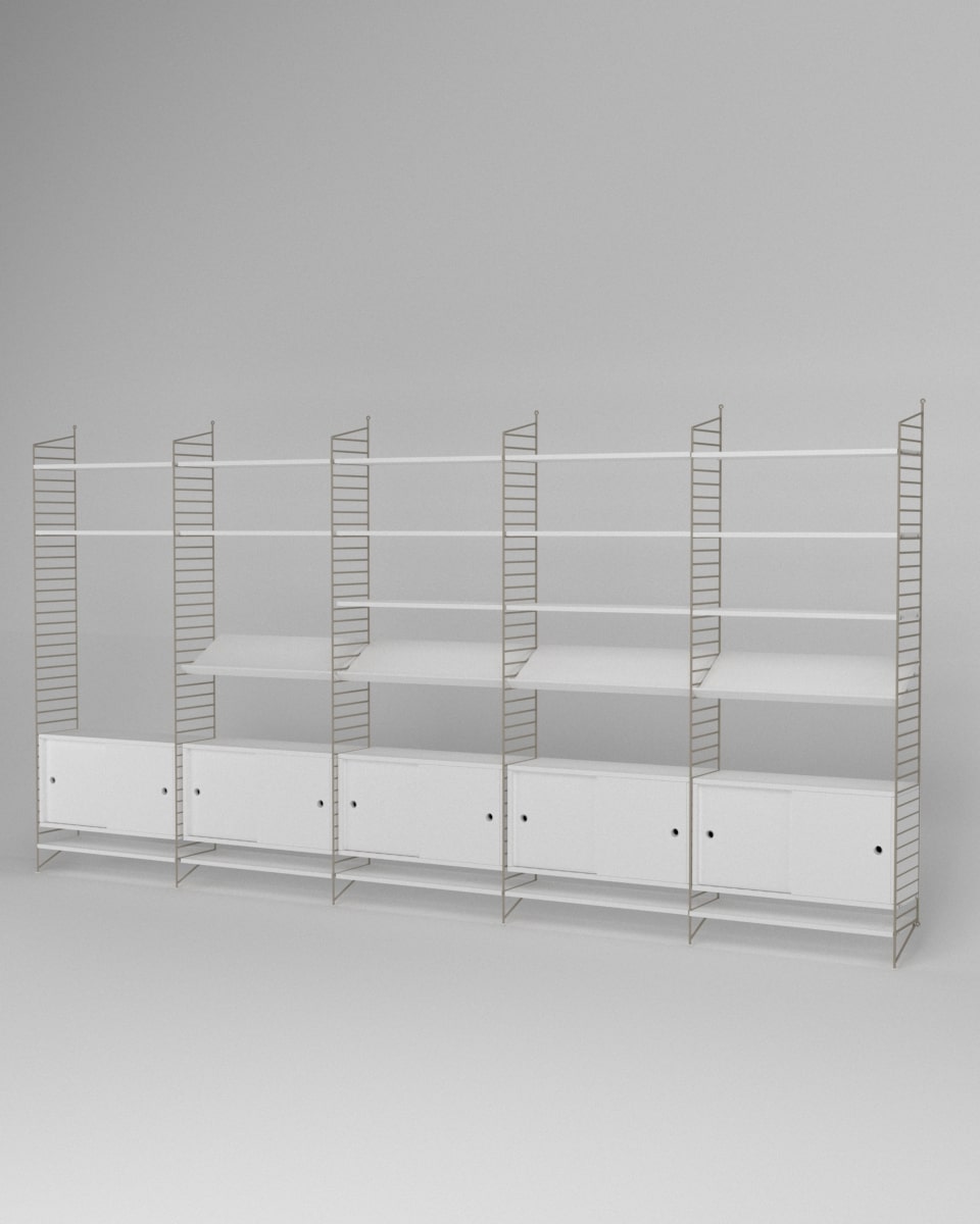 ספרייה מודולרית רחבה - Idana Furniture