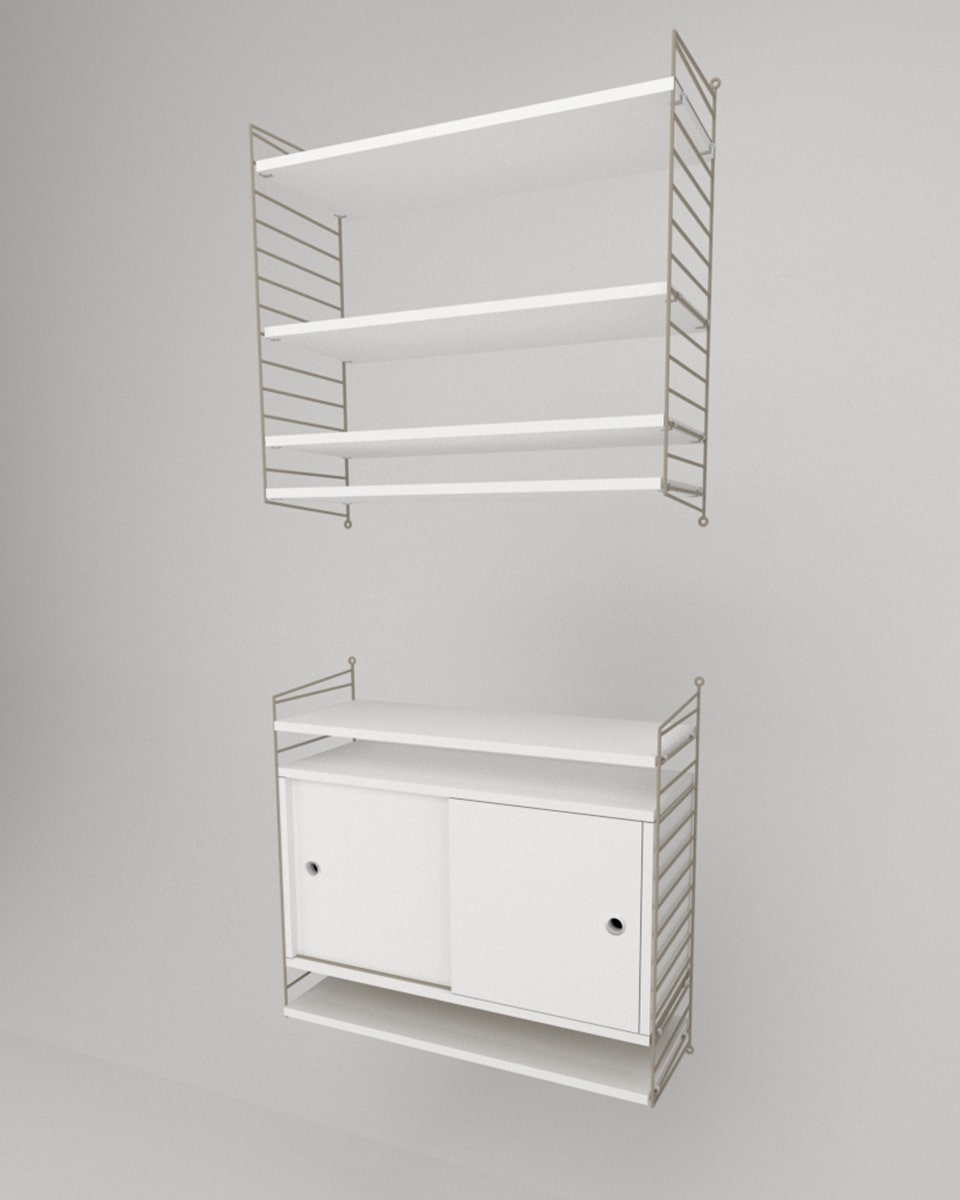 שידת אחסון תלויה ומדפים - Idana Furniture