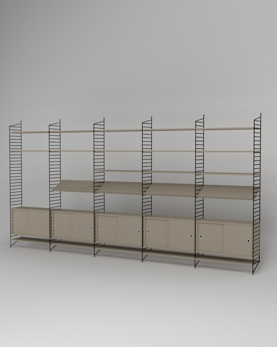 ספרייה מודולרית רחבה - Idana Furniture