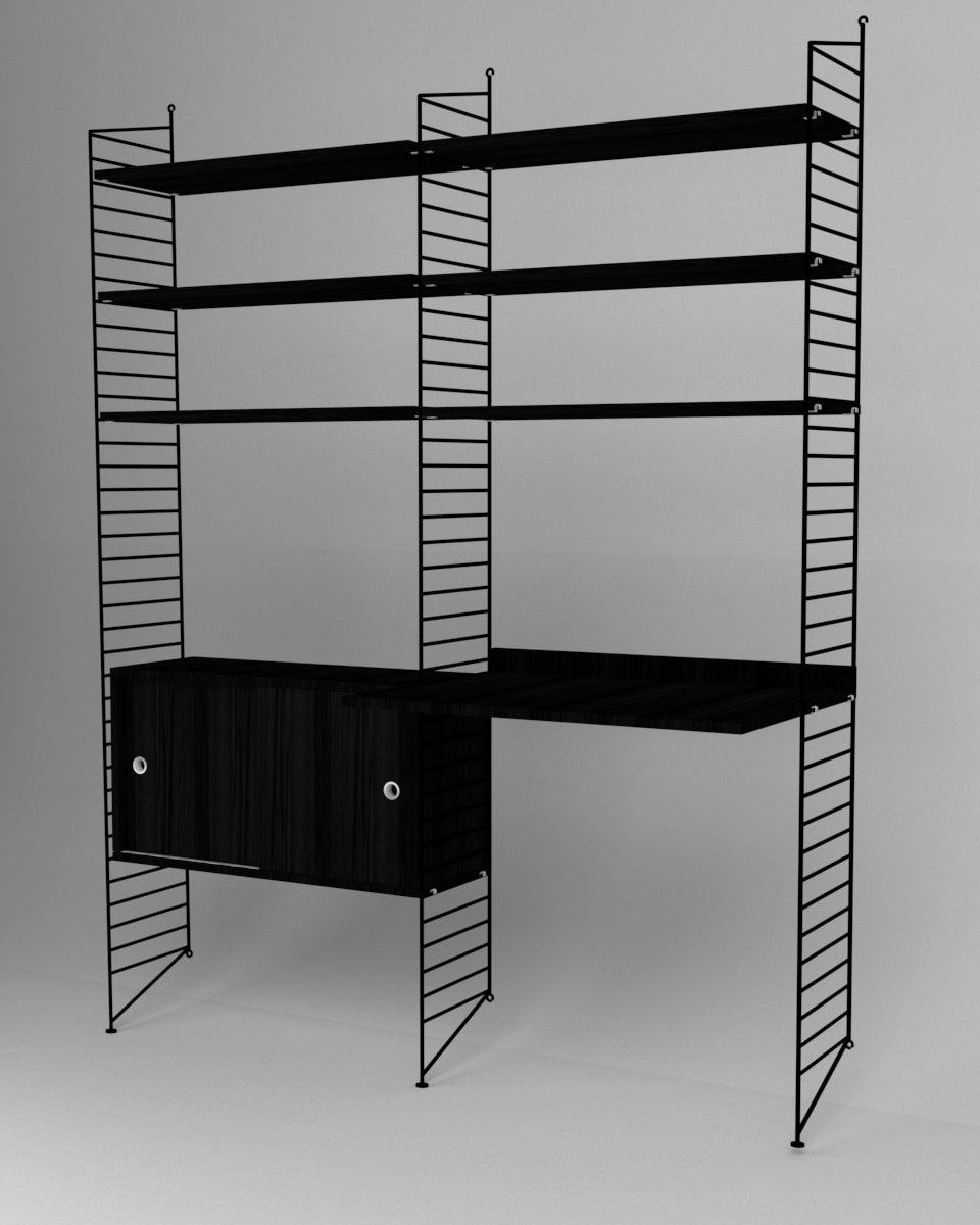 עמדת עבודה ומדפים - Idana Furniture