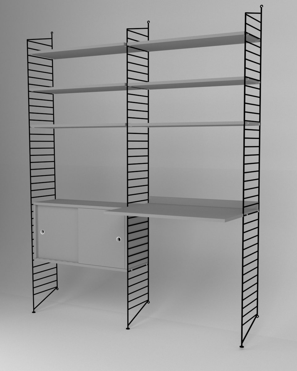 עמדת עבודה ומדפים - Idana Furniture