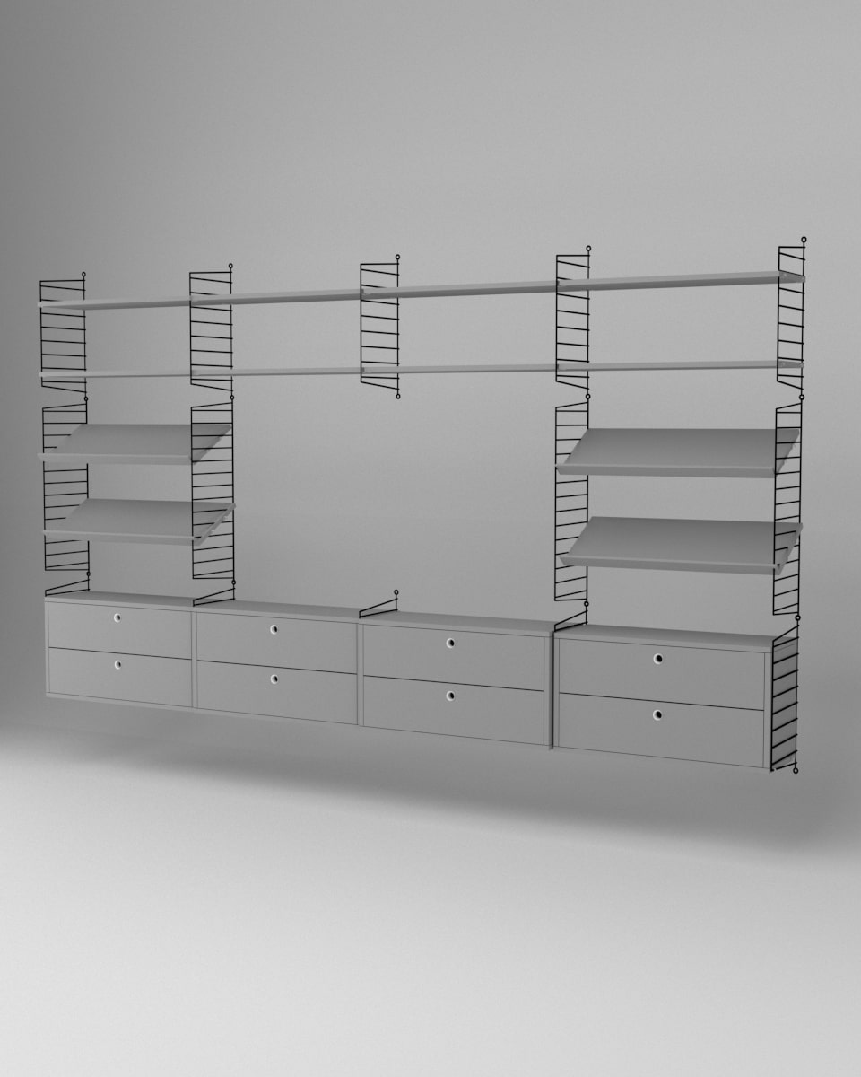 מזנון טלויזיה תלוי גדול - Idana Furniture