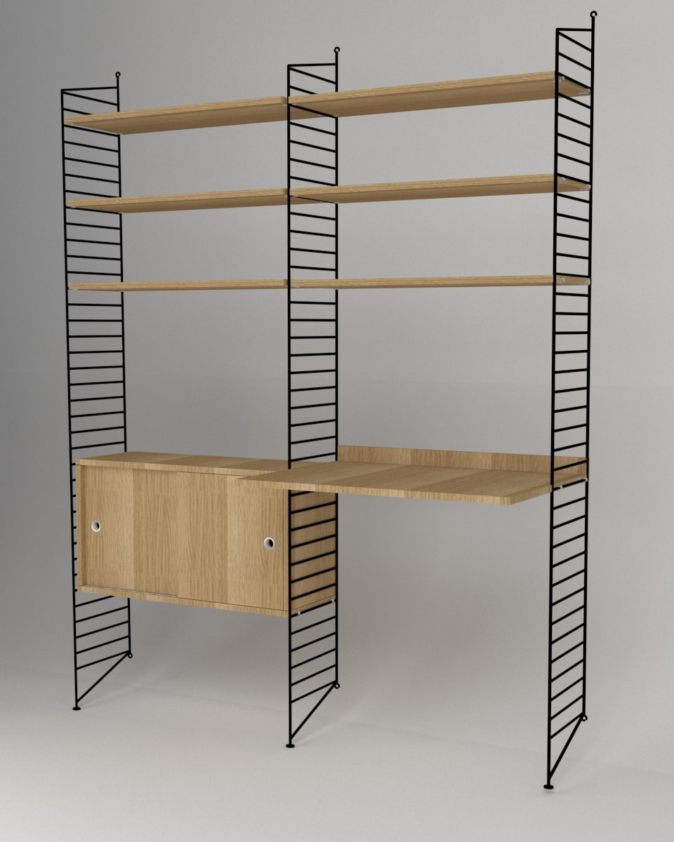 עמדת עבודה ומדפים - Idana Furniture
