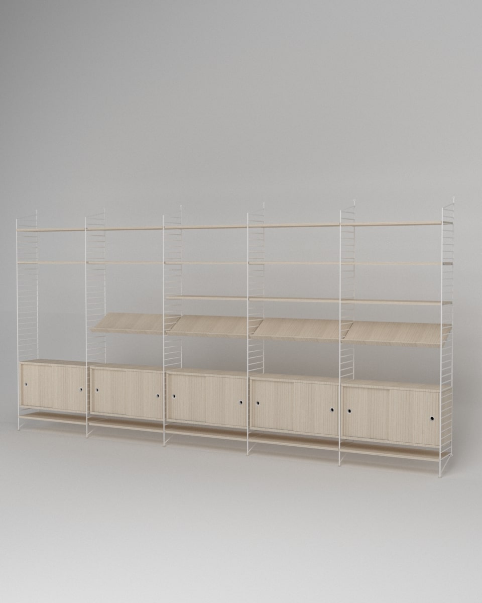 ספרייה מודולרית רחבה - Idana Furniture