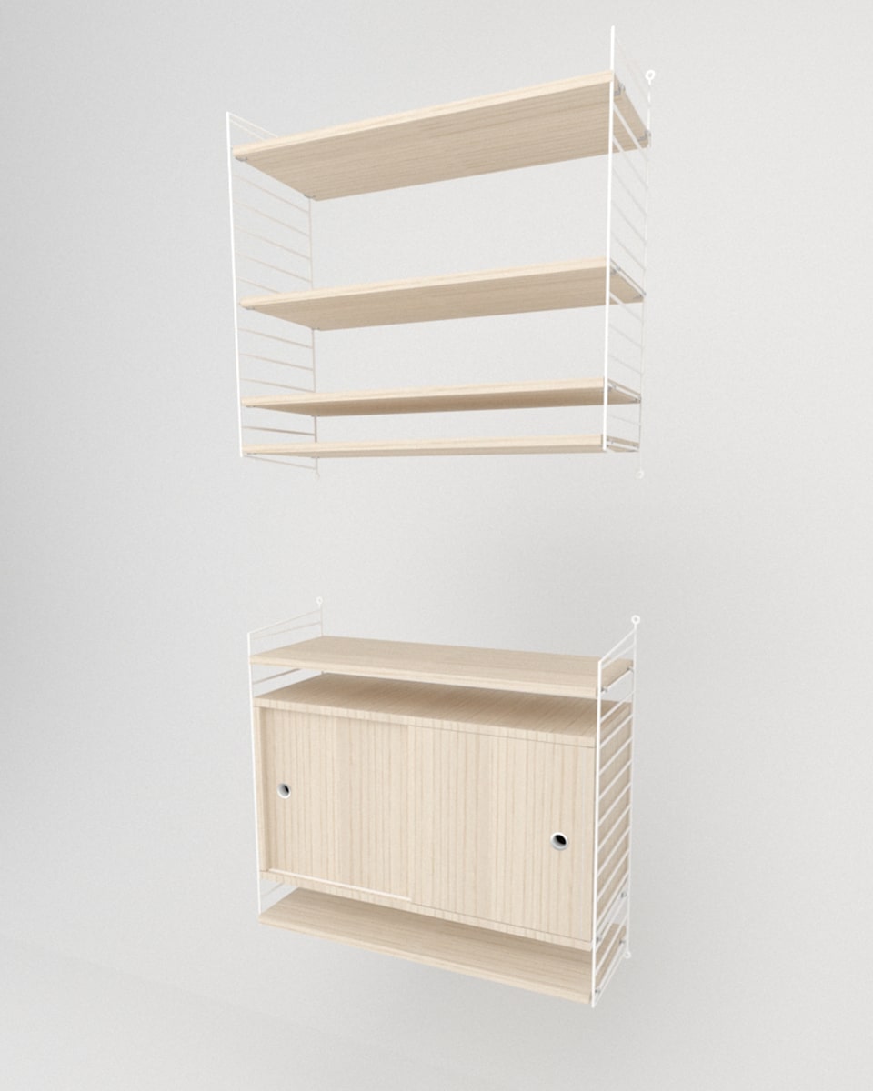 שידת אחסון תלויה ומדפים - Idana Furniture