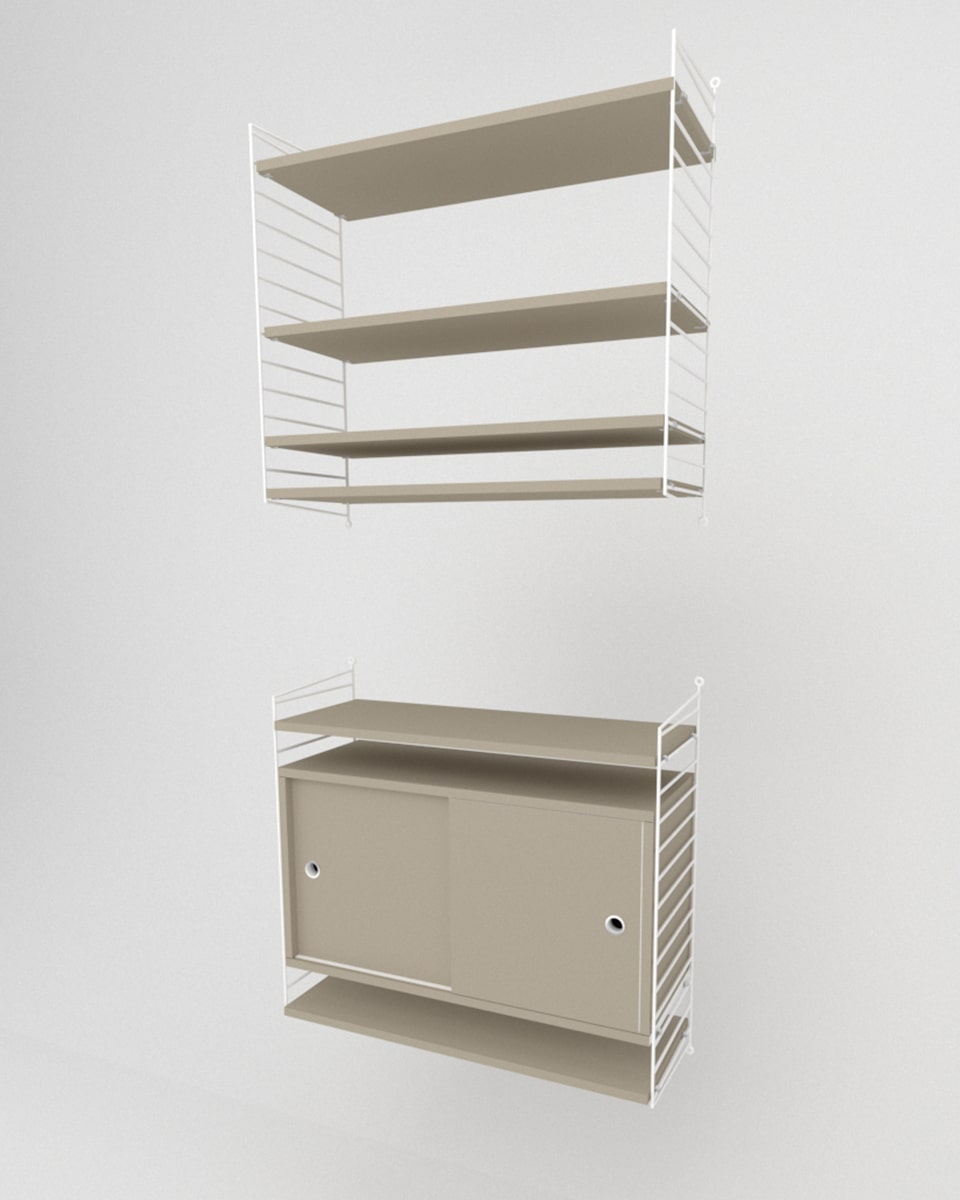 שידת אחסון תלויה ומדפים - Idana Furniture