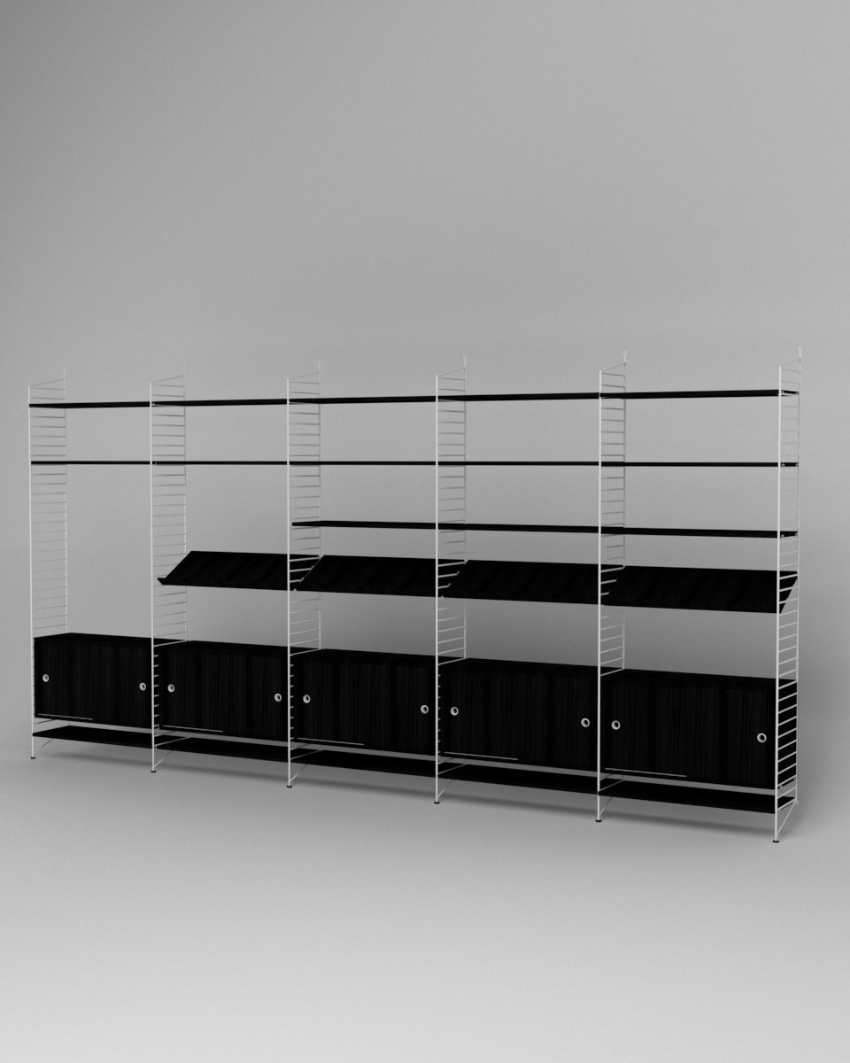 ספרייה מודולרית רחבה - Idana Furniture