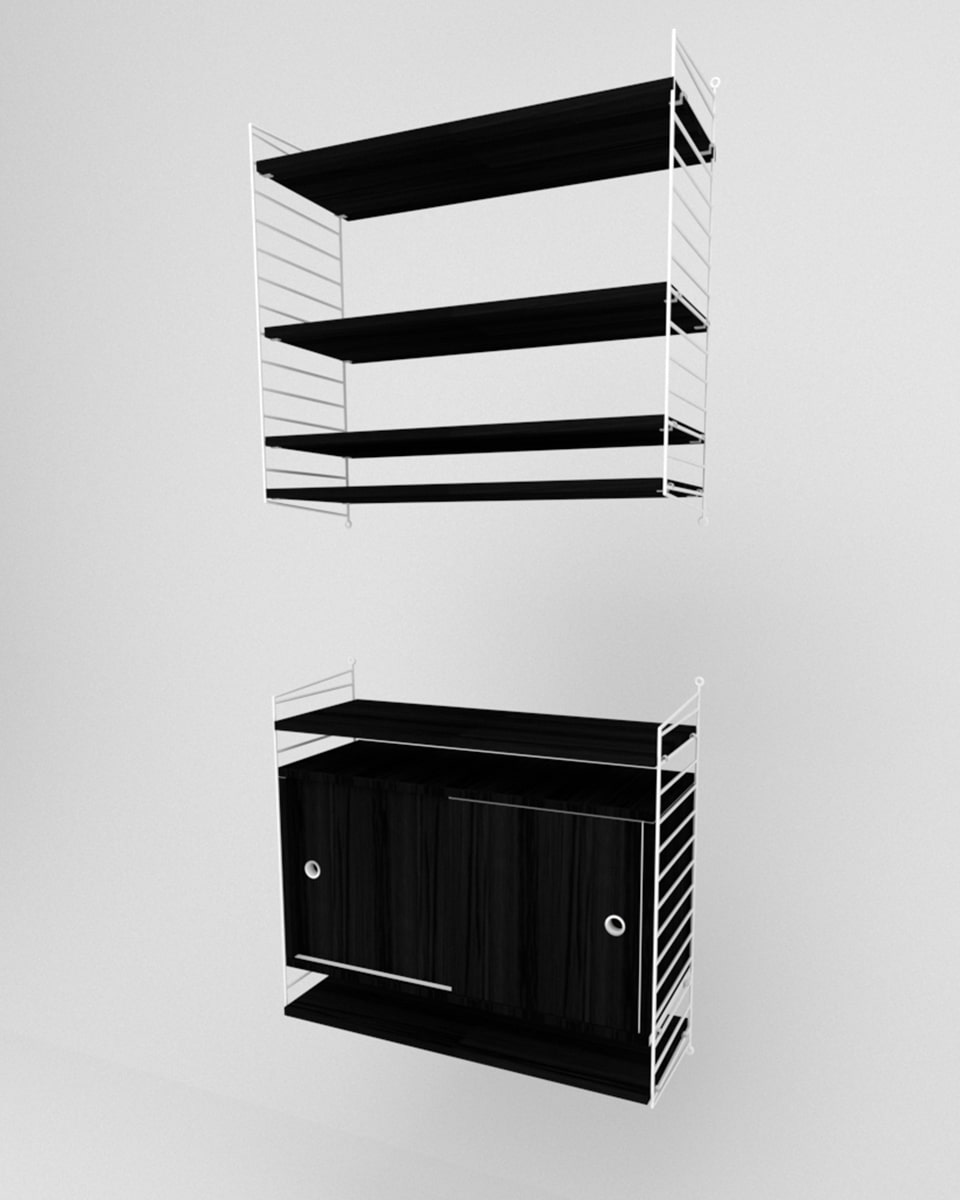 שידת אחסון תלויה ומדפים - Idana Furniture