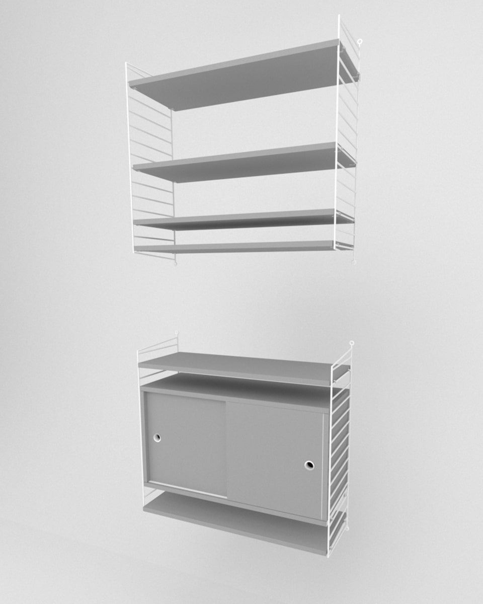 שידת אחסון תלויה ומדפים - Idana Furniture