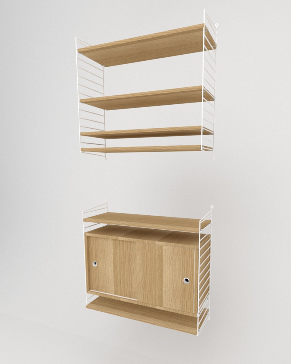 שידת אחסון תלויה ומדפים - Idana Furniture