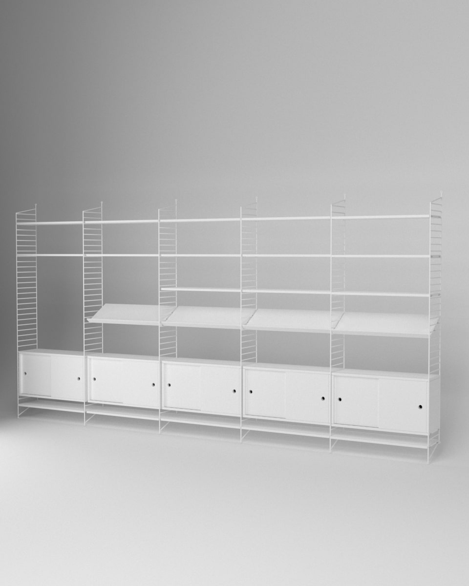 ספרייה מודולרית רחבה - Idana Furniture