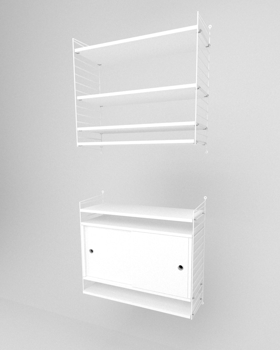 שידת אחסון תלויה ומדפים - Idana Furniture