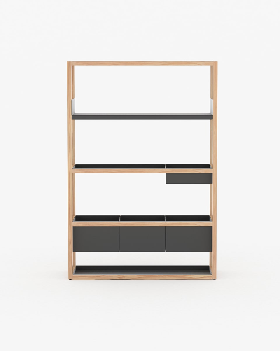 ספריית Lap Shelving medium - Idana Furniture
