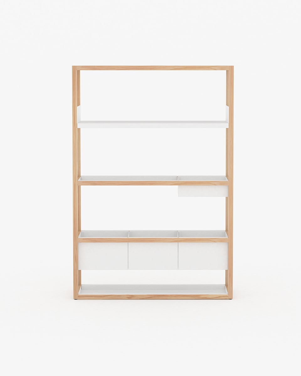 ספריית Lap Shelving medium - Idana Furniture