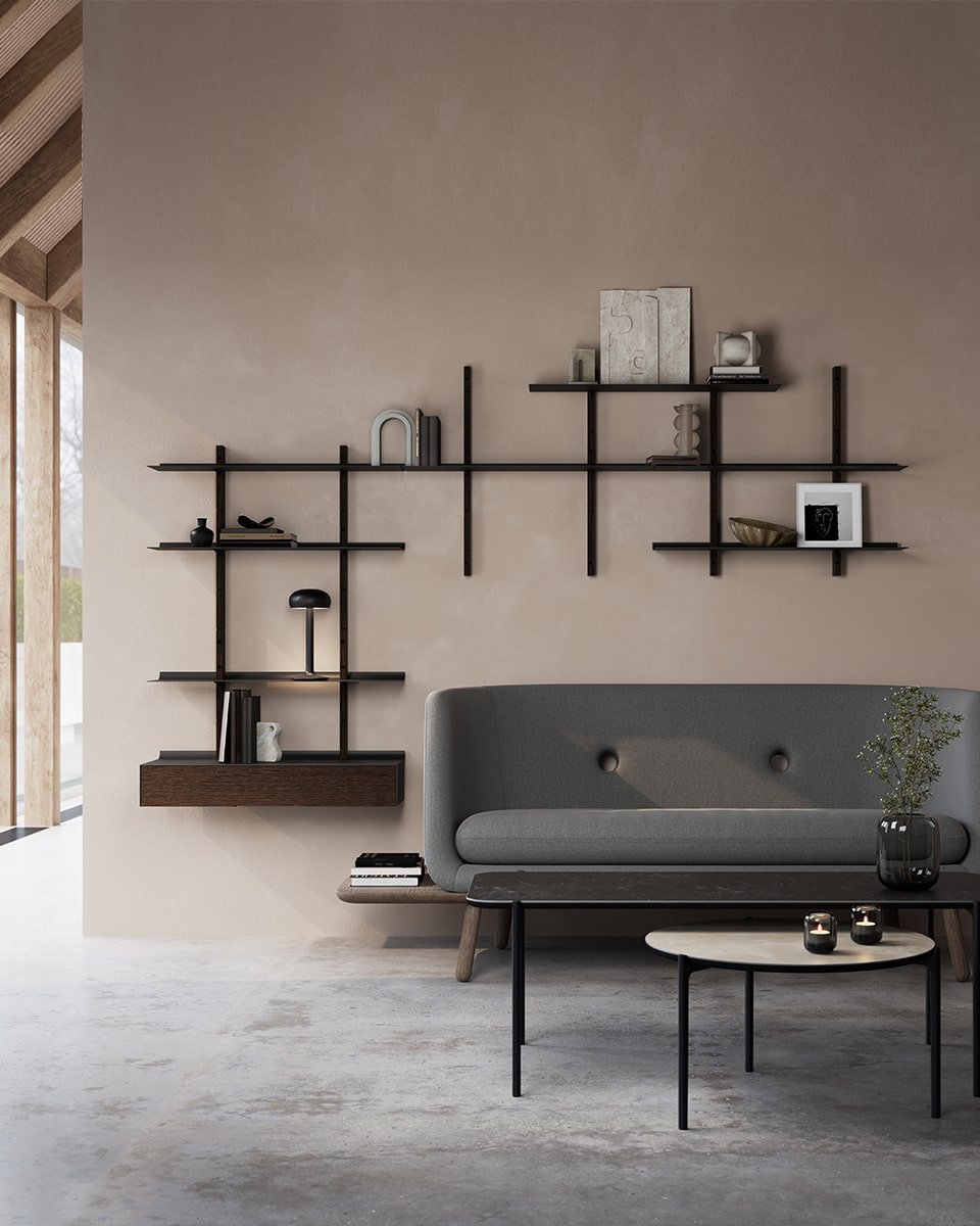קומבינציית מדפי סמייל ומגירה - Idana Furniture