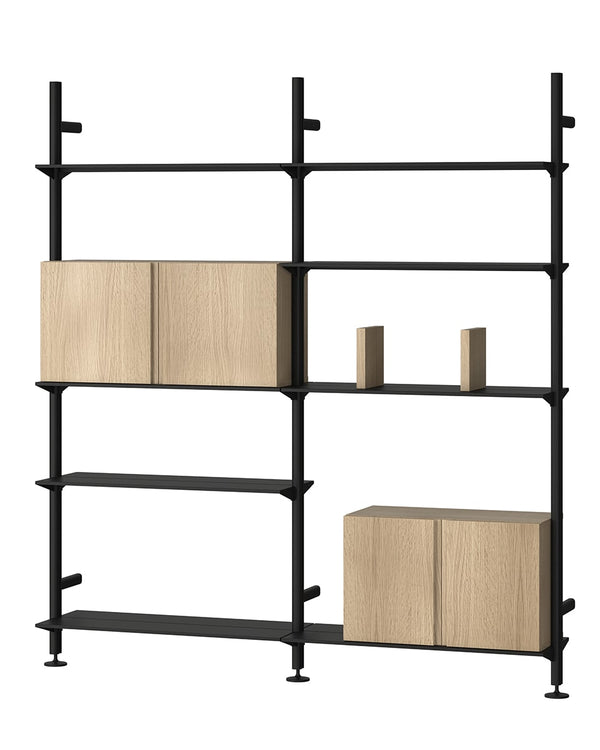 ספריית מדפים רחבה Pira תלוית קיר - Idana Furniture