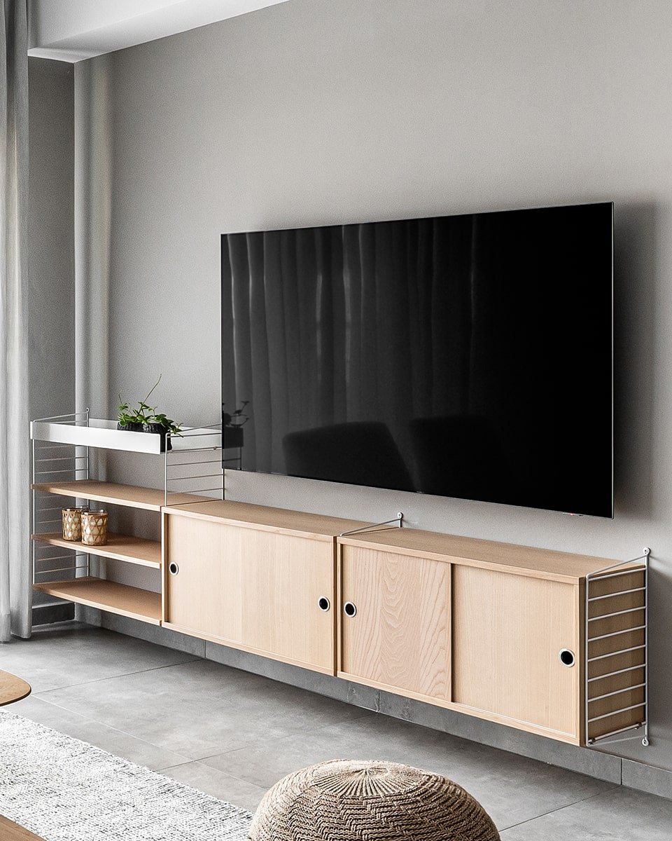 מזנון טלויזיה ומדף מתכת - Idana Furniture