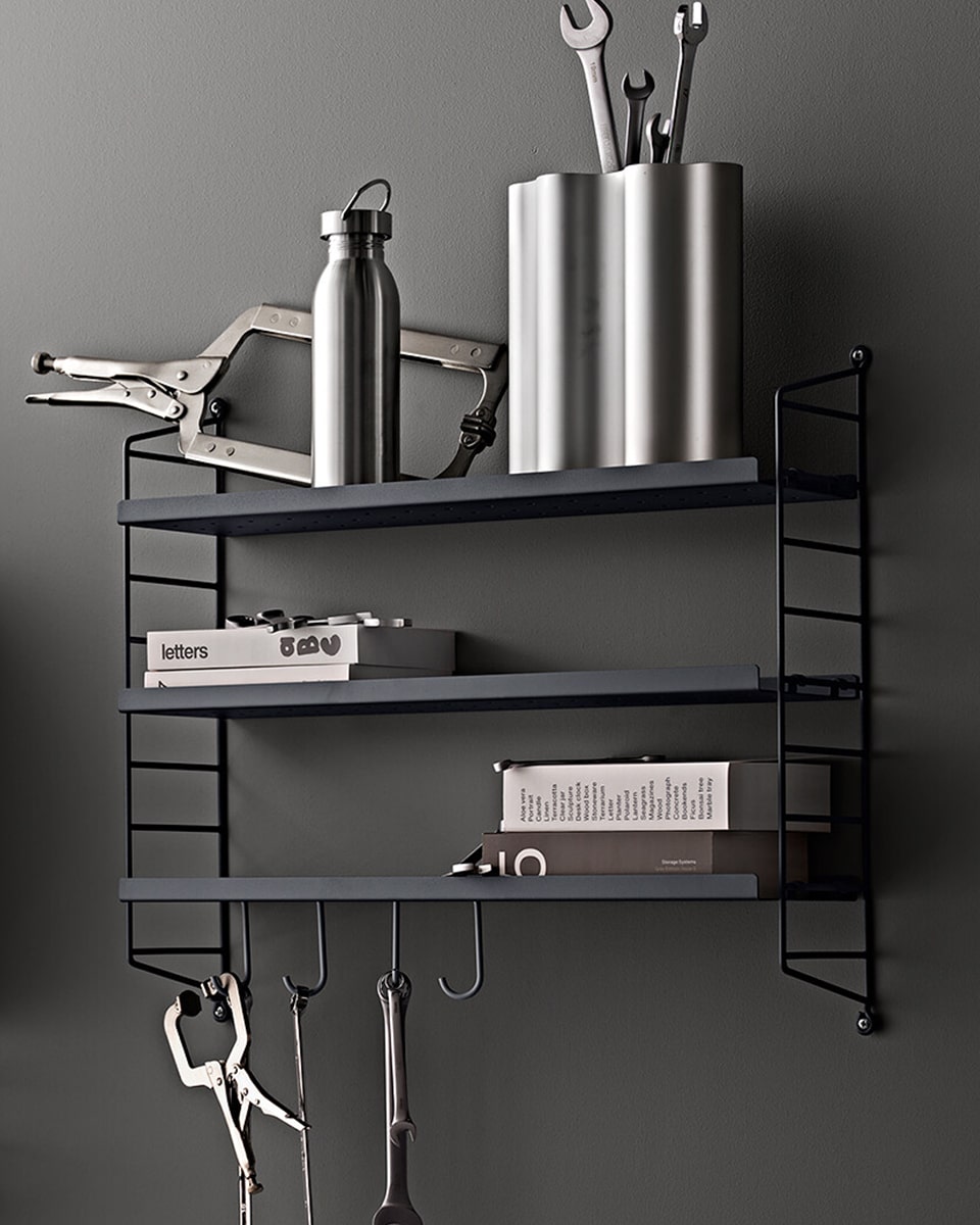 סט מדפי Pocket String מתכת - Idana Furniture