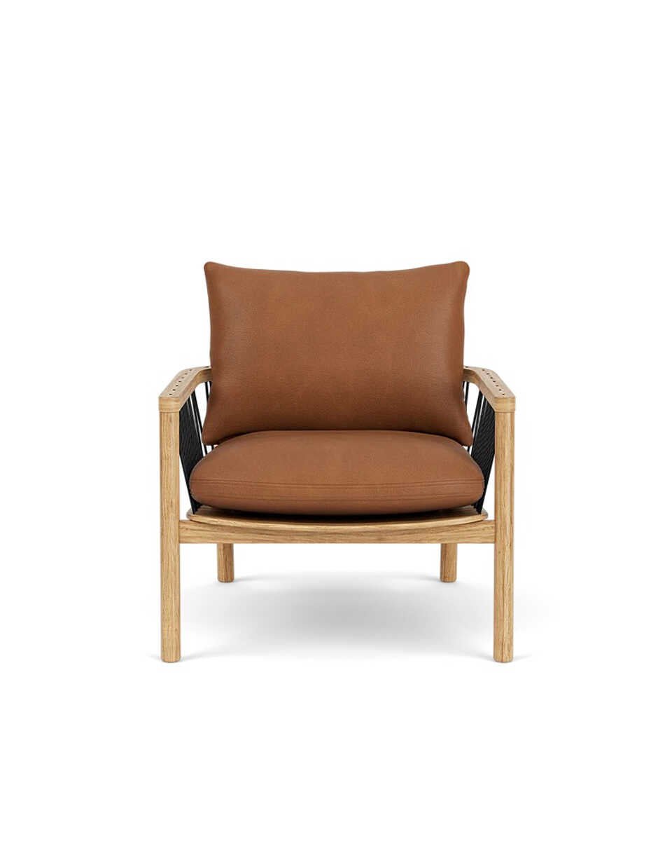 כורסת עץ אלון טבעי Enzo - Idana Furniture