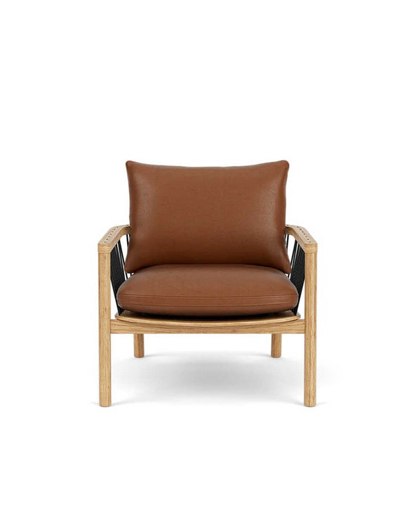 כורסת עץ אלון טבעי Enzo - Idana Furniture