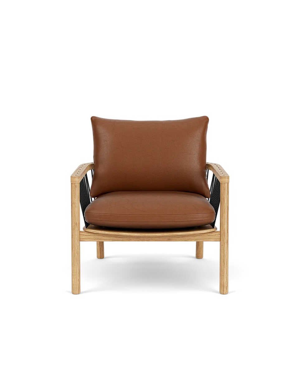 כורסת עץ אלון טבעי Enzo - Idana Furniture