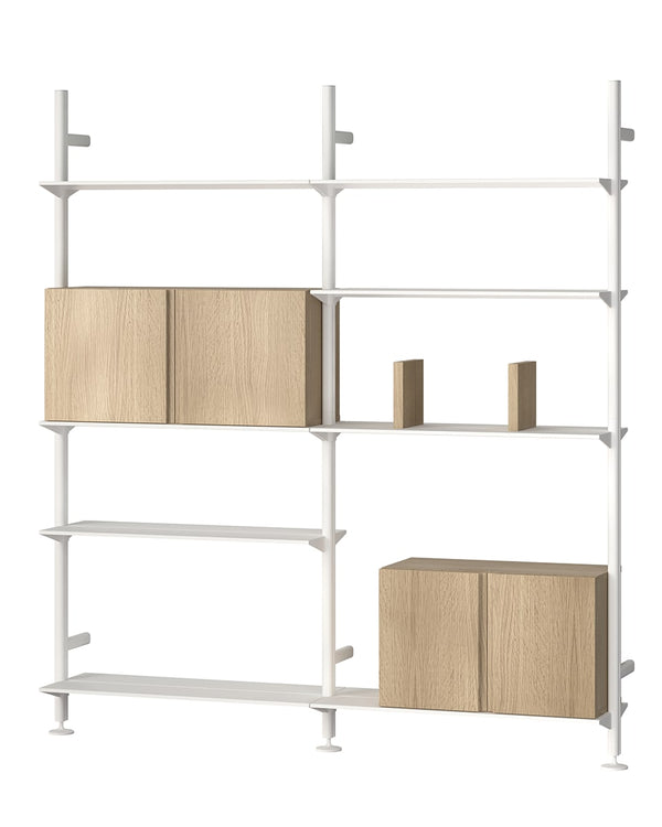 ספריית מדפים רחבה Pira תלוית קיר - Idana Furniture