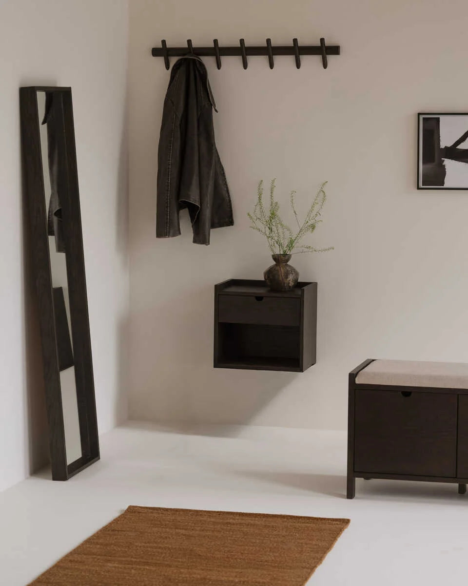 שידת לילה שידת צד מגירות לצד מיטה ארונית מגירה ליד מיטה שידת מיטה מעץ שידת לילה לחדר שינה שידות לחדר שינה עץ אגוז חום (2)