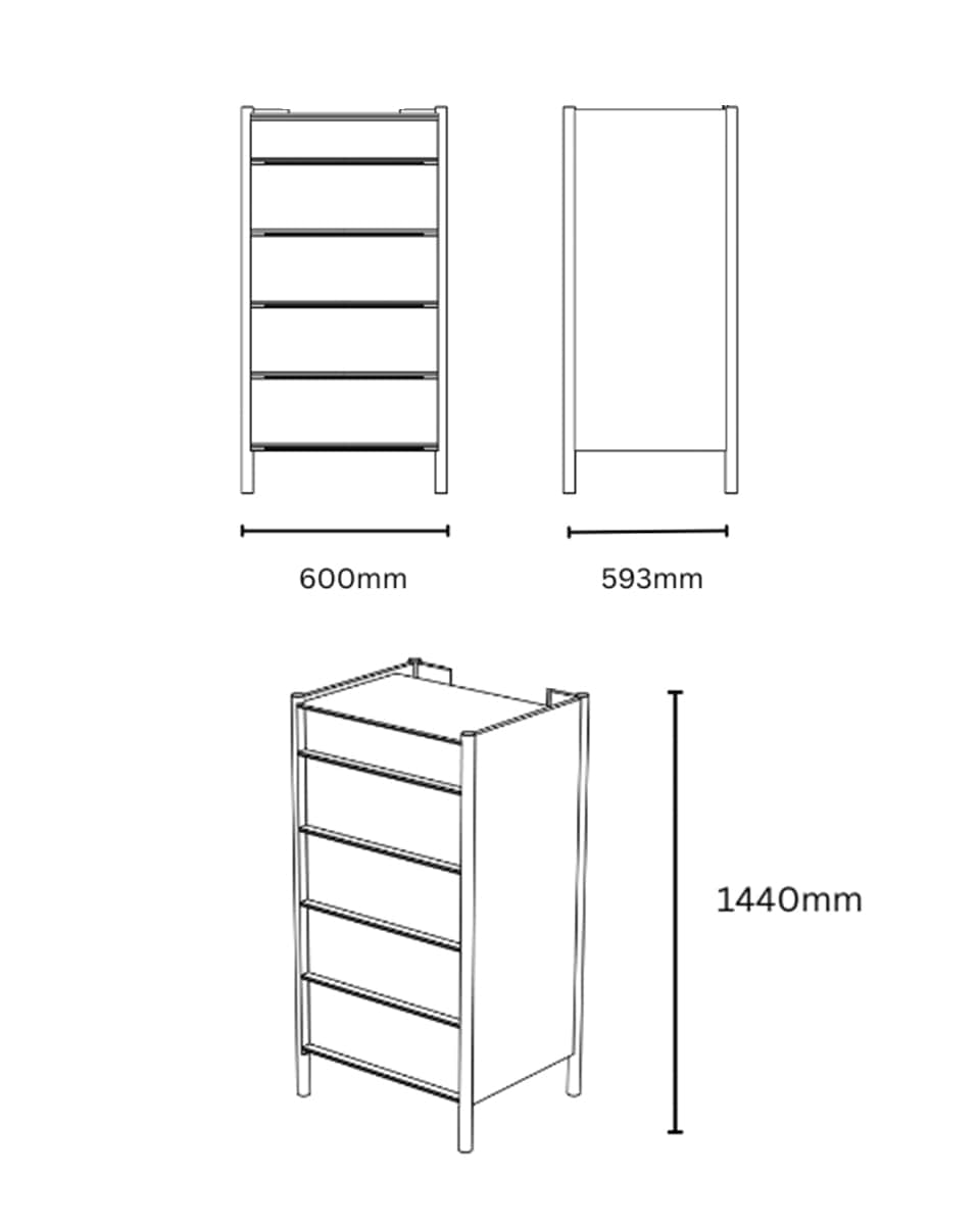 שידה גבוהה Pala - Idana Furniture