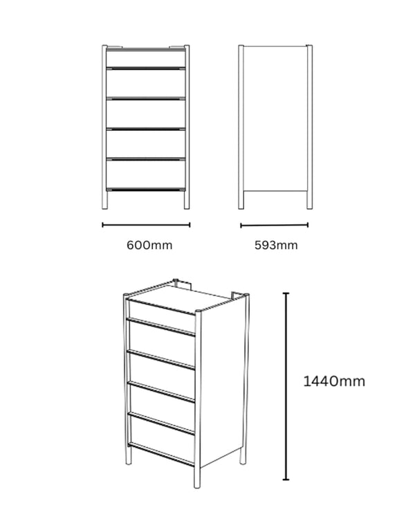 שידה גבוהה Pala - Idana Furniture