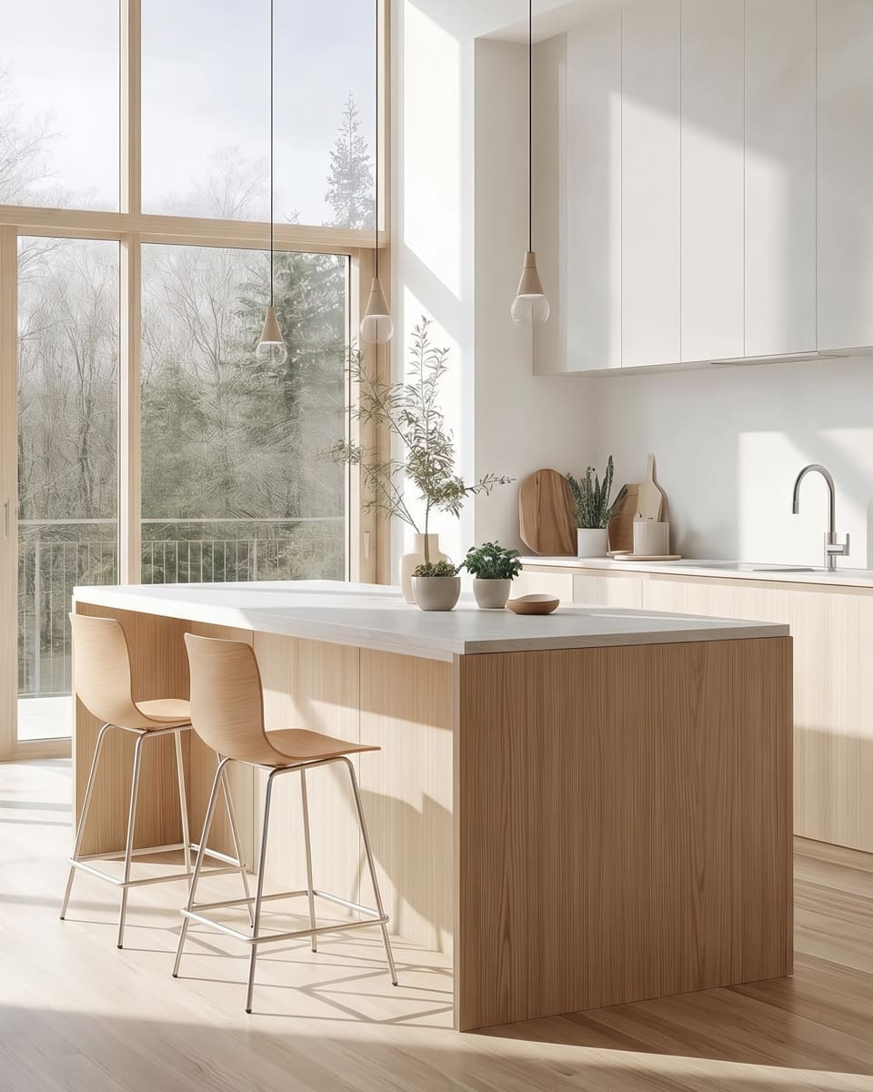 כסא בר - רגליים מתכת - כסא בר עץ - idana furniture - counter chair - wood counter chair - chrome legs - loku bar chair