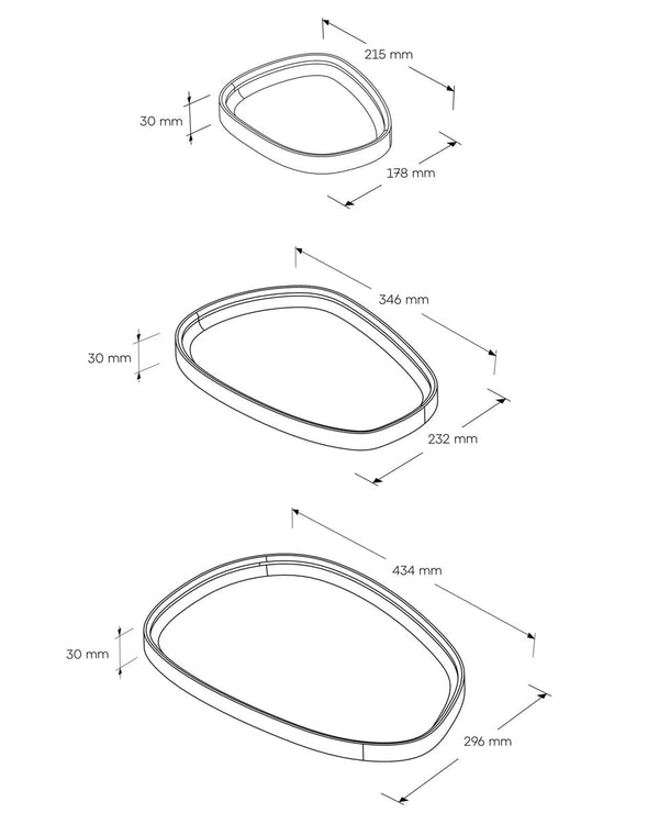 Nest Bowl - Idana - Natural Oak - Scandinavian - מגש עץ - מגש - Idana Furniture