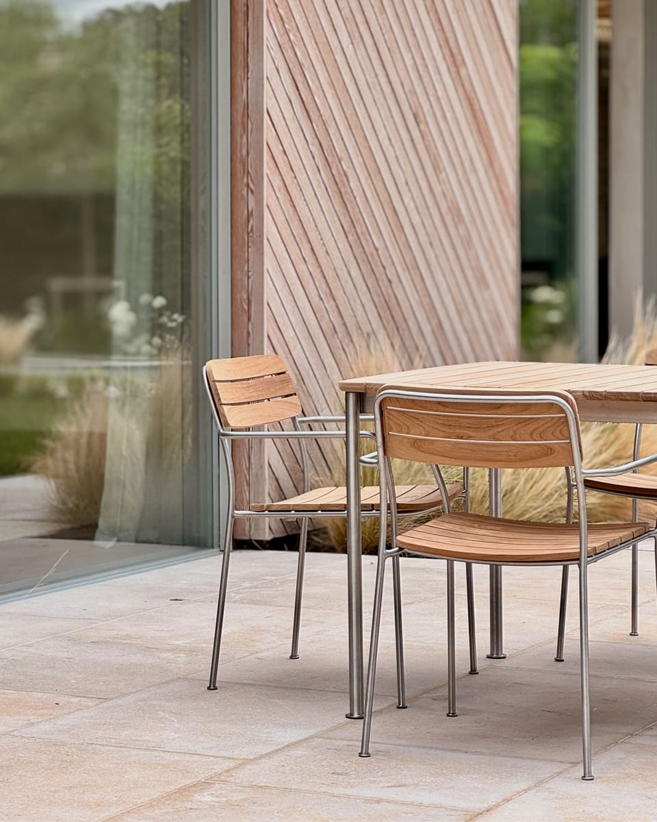 Outdoor chair-כיסא חוץ-woodfurniture-Stainless Steel-Stainless Steel furniture-idanahome