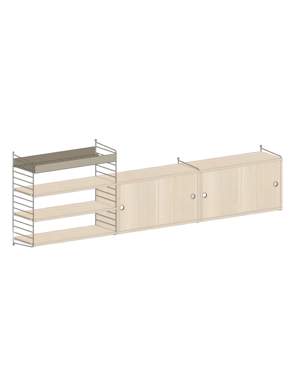 מזנון טלויזיה ומדף מתכת - Idana Furniture
