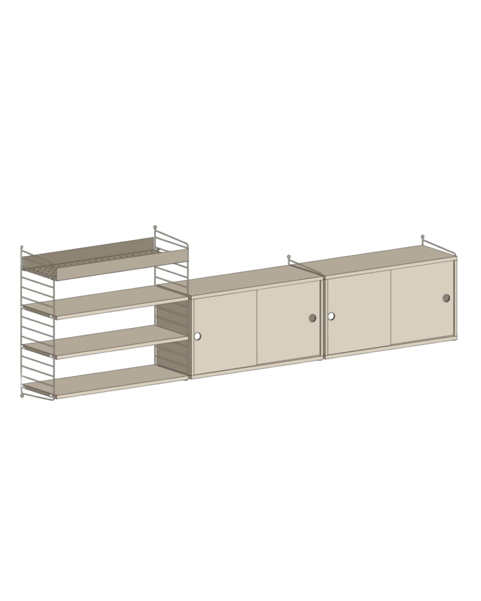 מזנון טלויזיה ומדף מתכת - Idana Furniture